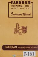 Farnham Operation Instruction 1258-E Forming Roll Machine Manual