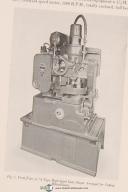 Fellows 7-Type High Speed Gear Shapers Machine Operators Manual Year (1951)