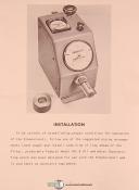 Federal Dimensionair DA-1 & R-1, Air Gage, Instructions Manual 1953