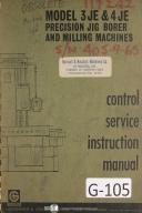 Giddings Lewis Service Instruction 3JE 4JE Jig Boring Mill Manual