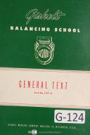 Gisholt Professors Reference School Balancing Machine Manual