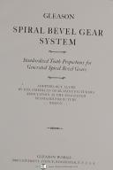 Gleason Straight Bevel Gear System Tooth Proportions (1924) Manual