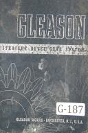 Gleason Straight Bevel Gear System 1942 Tooth Proportions Manual