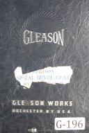 Gleason Spiral Bevel Gear Jobbing System Manual