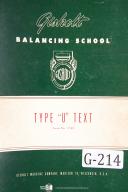 Gisholt Professors Reference Type U Balancing School Manual