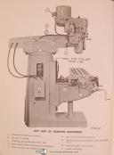 Gorton 1-22 2793A Mastermil, Milling Machine, Instruct and Parts Manual 1957