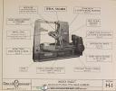 Gould & Eberhardt 16 to 48, Manufacturing Type Gear Hobbers, Parts Manual 1943
