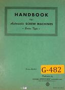 Gorton Swiss Type, Screw Machine, Operations & Maintenance Manual