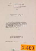 Gorton P2-3, 3-D Pantograph, 2575 Supplement 1385E Manual 1953