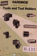 Hardinge Shank Turret Tools and Tool Holders Manual