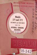Heald Instruction Service Repair Parts 271 272 Internal Grinding Manual