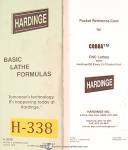 Hardinge Lathe Formulas & Cobra Reference Manual