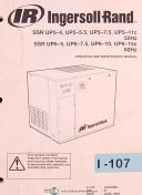 Ingersoll Rand SSR Series, Air Compressor, Tri-Lingual, Operators & Maint Manual