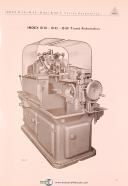 Index B30, B42 B60 & B60F, turret Automatic Lathes, Operator's Manual