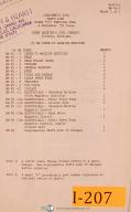 Index 45BM, Vertical Mill, Parts List Manual Year (1956)