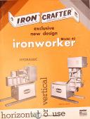 Iron Crafter HTS 36, Plate Shear Operations and Parts Manual