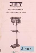 Jet JDP 14MF/17MF, Drill Press, Operators Manual Year (1997)
