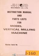 JIH Fong VST, 42" & 49", Japanese English, Milling Operations and Parts Manual