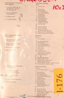 Jakobsen SJ24, 10" x 24" Surface Grinder, Parts Manual Year (1974)
