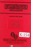 Kearney Trecker Milwaukee CSM, 50hp Milling Machine Operators Instruction Manual
