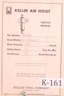 Keller 1000 lbs. Air Hoist Service Manual Year (1952)