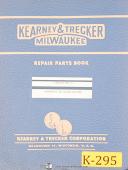 Kearney & Trecker Model A, Autometric Jig Boring AAR10 Repair Parts Manual