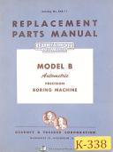 Kearney & Trecker Model B, Boring Machine, Replacement Parts Manual 1953