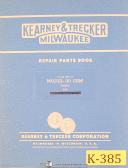 Kearney & Trecker Model 30 CSM, Vertical Milling Machine Repair Parts Manual