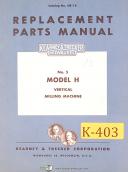 Kearney & Trecker Model H No. 5, Vertical Milling Machine Parts Manual
