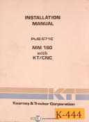 Kearney & Trecker MM 180 with KT/CNC, Milling Machine, Installation Manual 1980