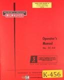 Kearney & Trecker S Series, S-12 & S-15, Milling Machine Operators Manual