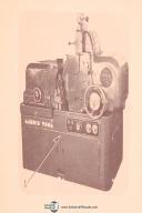 Landis No. 12 Centerless Grinding Machine Parts Lists Manual Year (1946)