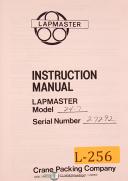 Lapmaster 24-7, Lapping Machine, Instructions Manual