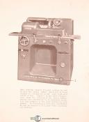 Landis No. 2 and 4", Plain Girnidng Machine, Parts List Manual Year (1942)
