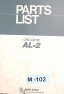 Mori Seiki AL-2, CNC Lathe, Parts List Manual