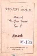 Monarch Type B, Air-Gage Tracer Operations & Parts Lists Manual