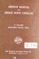 Morris 11" Column Mor-Speed Radial Drill Service & Parts Manual Year (1929)