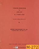 Morey Machinery No. 4, Turret Lathe, Operations and Parts Manual 1944