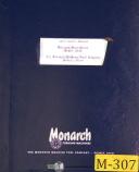 Monarch Monomatic 20H, and 10" Series EE Lathe, Operators and Schematic Manual
