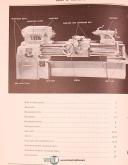 Monarch Series 60, Engine & Toolmakers Lathe, Parts List Manual 1956