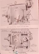 Mattison Hydraulic Surface Grinder, Oil Gear Pumps Transmissions Manual