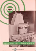 Mattison Hydraulic Surface Grinder, Oil Gear Pumps Transmissions Manual