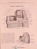 Mattison 24, 36 36-48, Hanchett Surface Grinder, Operation and Parts Manual 1954