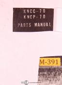 Makino KGNCP-70, Vertical Milling Machine Parts List Manual
