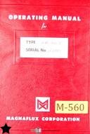 Magnaflux-Magnaflux SB Type, SB-911-T, Demagnetizer Operatins and Wiring Manual 1952-SB Type-SB-911-01