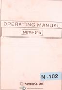 Nambuk NBTG-540, Drilling & Tapping Operations Manual