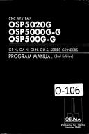 Okuma CNC Systems Programming OSP5020G-G Plus Grinder Control Manual