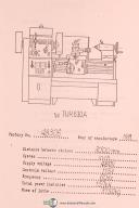 Ponar Wroclaw Operators Instruction and Supplement TUR 630-A Lathe Manual