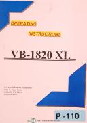 Peerless VB-1820XL, Vertical Band Saw, Operations and Parts Manual