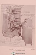 Pratt & Whitney Keller Type BL Milling Machine Parts & Assembly Manual Year 1959